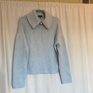Express Light Blue Turtleneck Sweater